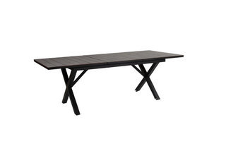 Hillmond Aluminum Dining Table - Black Extendable 160-220cm Product Image